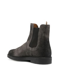 Bottines chelsea en daim gris foncé Doucal's