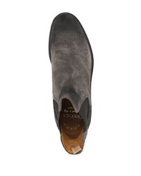 Bottines chelsea en daim gris foncé Doucal's