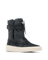 Bottines chelsea en daim gris foncé Fear Of God