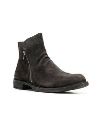 Bottines chelsea en daim gris foncé Officine Creative