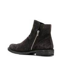 Bottines chelsea en daim gris foncé Officine Creative