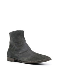 Bottines chelsea en daim gris foncé Marsèll