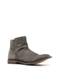 Bottines chelsea en daim gris foncé Officine Creative