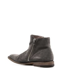 Bottines chelsea en daim gris foncé Officine Creative