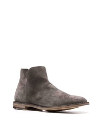 Bottines chelsea en daim gris foncé Officine Creative