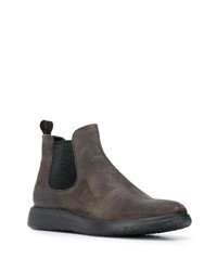 Bottines chelsea en daim gris foncé Fratelli Rossetti