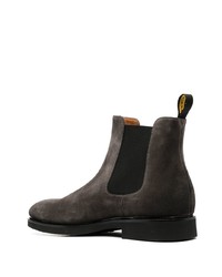 Bottines chelsea en daim gris foncé Doucal's