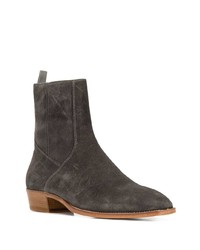 Bottines chelsea en daim gris foncé Represent