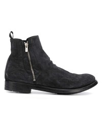 Bottines chelsea en daim gris foncé Officine Creative