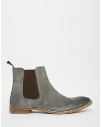 Bottines chelsea en daim grises Asos