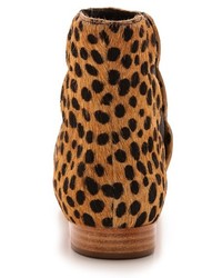 Bottines chelsea en daim imprimées léopard marron clair Loeffler Randall