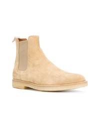 Bottines chelsea en daim marron clair Common Projects