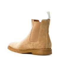 Bottines chelsea en daim marron clair Common Projects