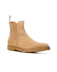 Bottines chelsea en daim marron clair Common Projects