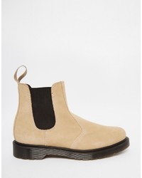 Bottines chelsea en daim marron clair Dr. Martens