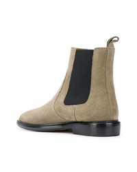 Bottines chelsea en daim marron clair Isabel Marant