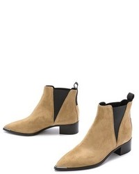 Bottines chelsea en daim marron clair Acne Studios