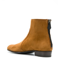 Bottines chelsea en daim marron clair Lidfort