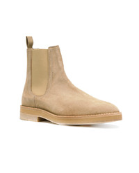 Bottines chelsea en daim marron clair Yeezy