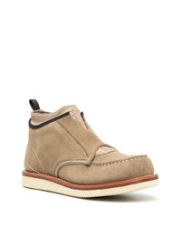 Bottines chelsea en daim marron clair Suicoke