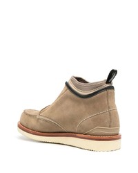 Bottines chelsea en daim marron clair Suicoke