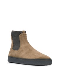 Bottines chelsea en daim marron clair Hogan