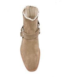 Bottines chelsea en daim marron clair Zadig & Voltaire