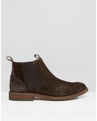 Bottines chelsea en daim marron foncé Aldo