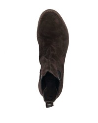 Bottines chelsea en daim marron foncé Premiata