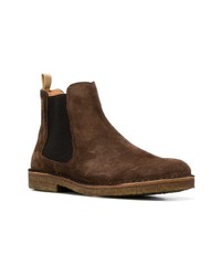 Bottines chelsea en daim marron foncé Astorflex