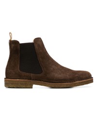 Bottines chelsea en daim marron foncé Astorflex