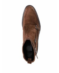 Bottines chelsea en daim marron foncé Fratelli Rossetti