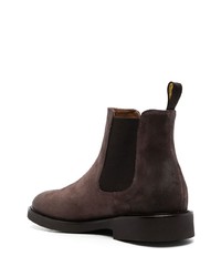 Bottines chelsea en daim marron foncé Doucal's