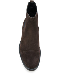 Bottines chelsea en daim marron foncé Hogan