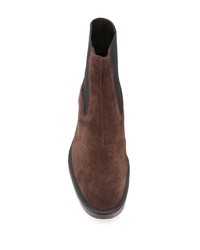 Bottines chelsea en daim marron foncé Hogan