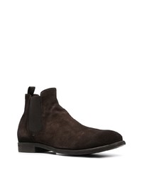 Bottines chelsea en daim marron foncé Officine Creative