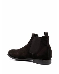 Bottines chelsea en daim marron foncé Officine Creative