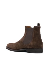 Bottines chelsea en daim marron foncé Premiata