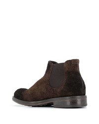 Bottines chelsea en daim marron foncé Doucal's