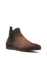 Bottines chelsea en daim marron foncé Officine Creative