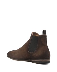 Bottines chelsea en daim marron foncé Officine Creative