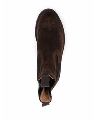 Bottines chelsea en daim marron foncé Tricker's