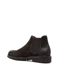 Bottines chelsea en daim marron foncé Doucal's