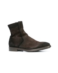 Bottines chelsea en daim marron foncé To Boot New York