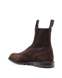 Bottines chelsea en daim marron foncé Tricker's