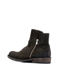 Bottines chelsea en daim marron foncé Officine Creative