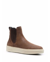 Bottines chelsea en daim marron foncé Woolrich