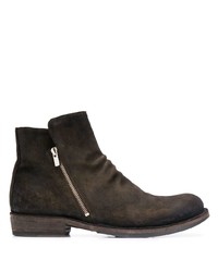 Bottines chelsea en daim marron foncé Officine Creative