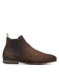 Bottines chelsea en daim marron foncé Officine Creative