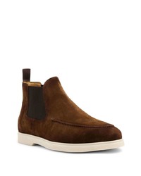 Bottines chelsea en daim marron foncé Magnanni